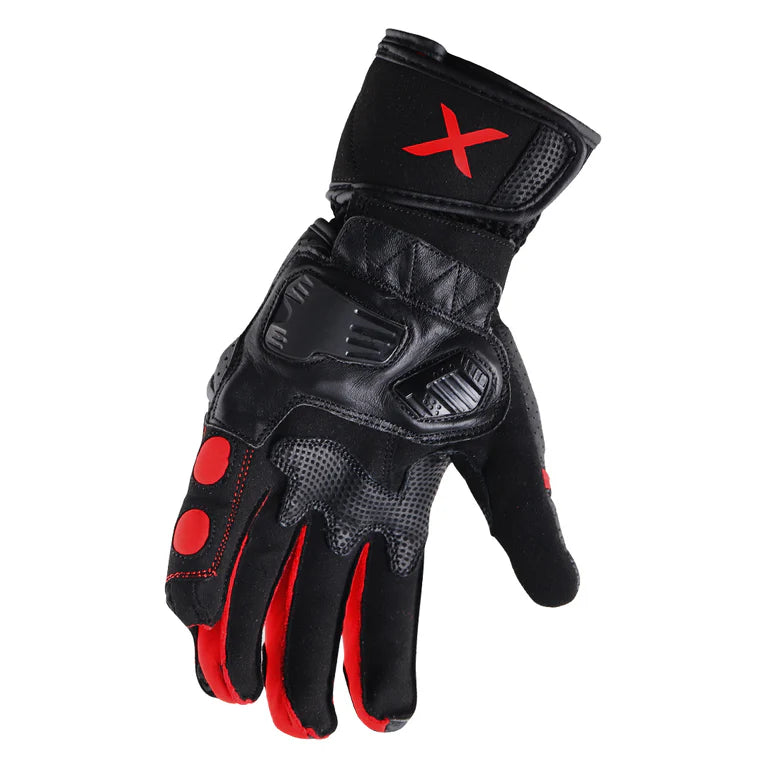 AXOR GATOR RIDING GLOVES BK RED