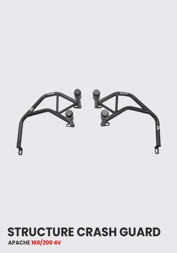 HT EXHAUST Apache RTR 160/200 4v Structure Crash Guard with Metal Slider