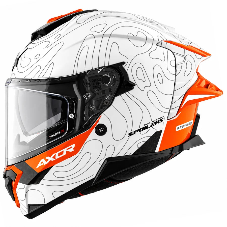 Brutale Airwaves Full Face Helmet with Dual Spoilers