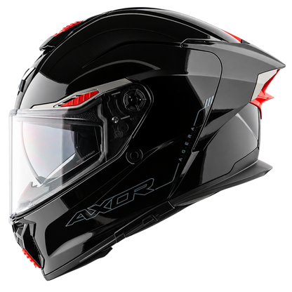 Axor Agera Full Face Helmet With Spoiler - Black