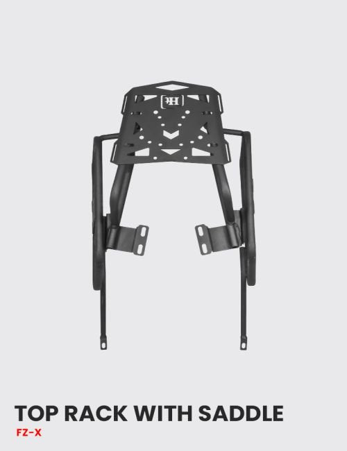 HT EXHUAST FZ X TOP RACK WITH SADDLE STAY