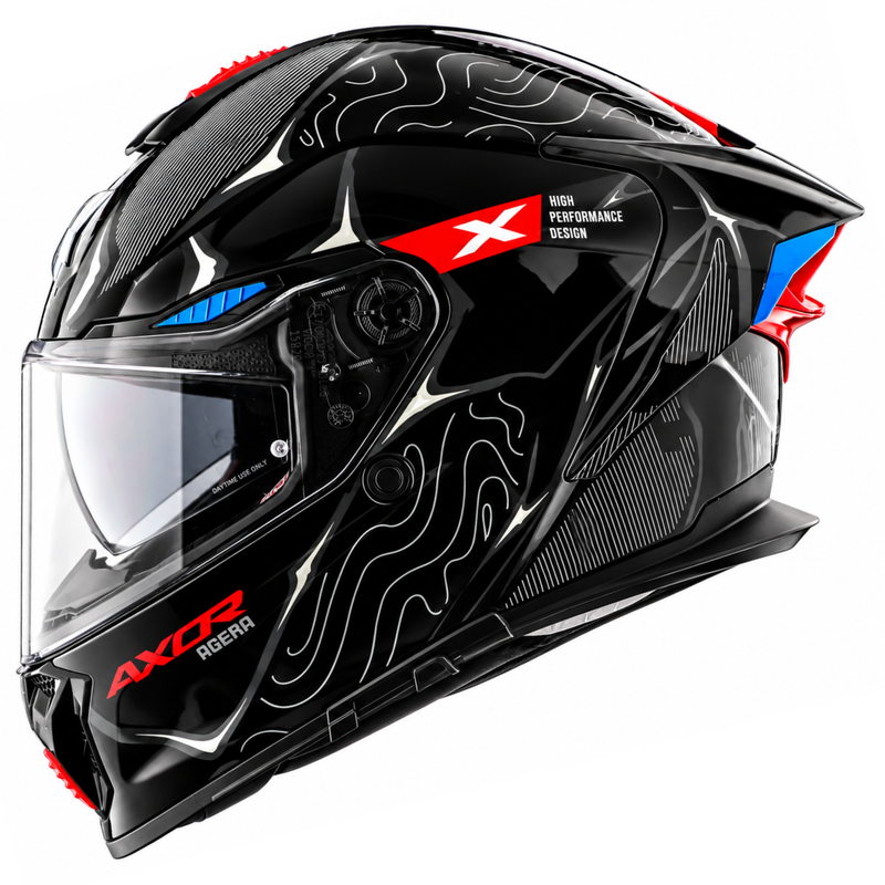 Axor Agera Raiz Full Face Helmet With Spoiler - image 4