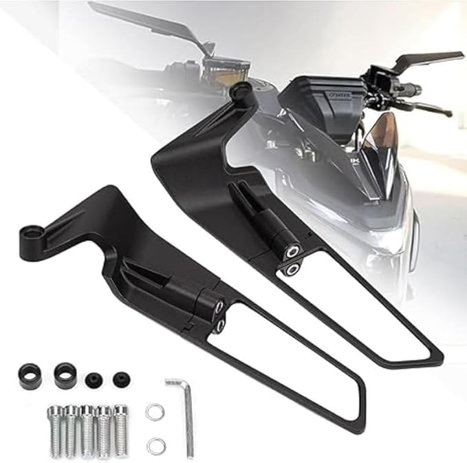 AERO DYNAMIC FLAT MIRROR  FOR NAKED BIKES YOKO FITTING