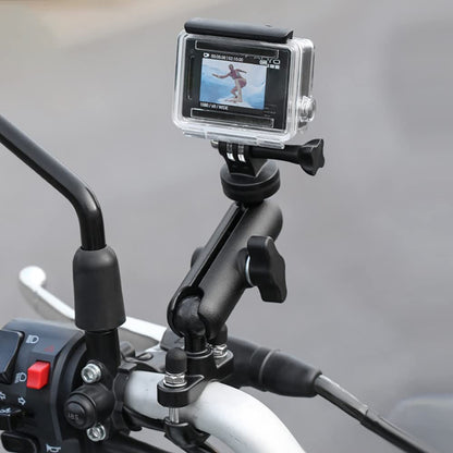 Bike Handlebar GOPRO & INSTA 360 Aluminium Mount Alloy Universal Mount with Two 360° rotational Angle 1/4 Metal Stand for All Action Camera