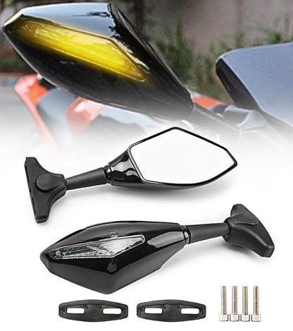 BODY MIRROR  INDICATOR  COMPATIBLE WITH (RS200,R15-V2,V3,V4 )