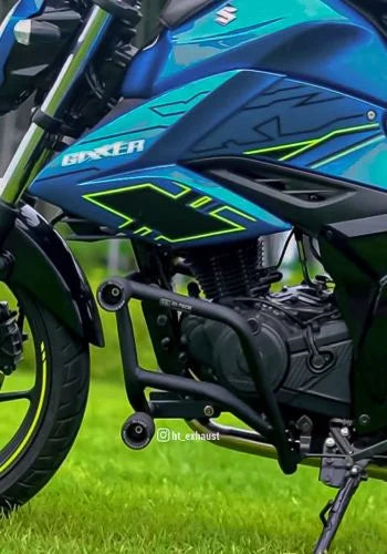 Crash guard with metal slider for GIXXER NAKED BS6