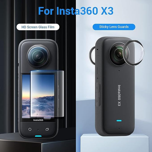 Insta360 One X3 Camera Lens Protector 2Pcs HD Lens Cover