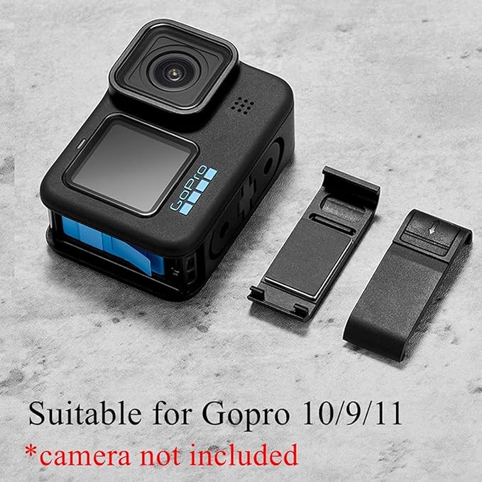 GOPRO HERO Replacement Side Door Battery Cover Suitable for GoPro 10/9/11/12 Black