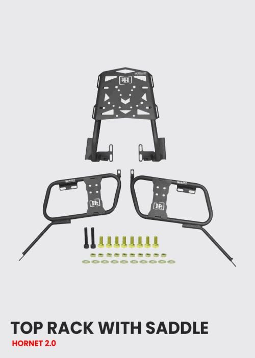 HT EXHAUST  HORNET 2.0  TOP RACK WITH  SADDLE STAY
