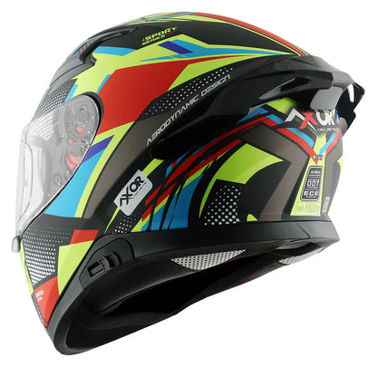 AXOR APEX VIVID HELMET BK NEON YELLOW