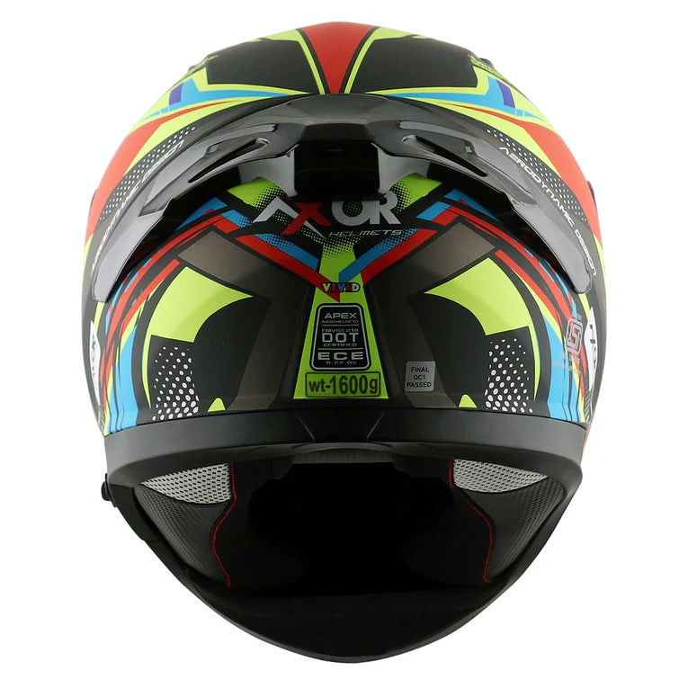 AXOR APEX VIVID HELMET BK NEON YELLOW
