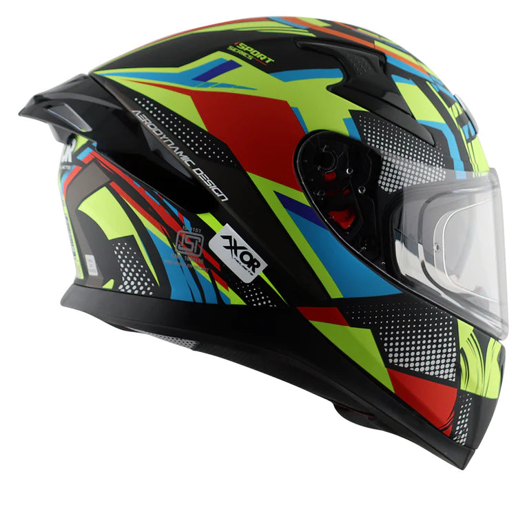 AXOR APEX VIVID HELMET BK NEON YELLOW