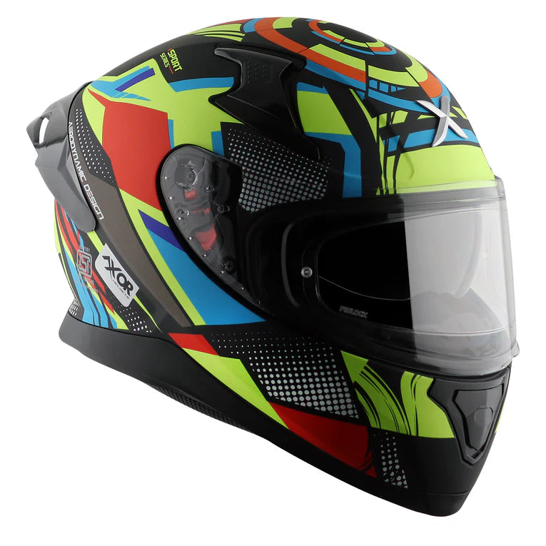AXOR APEX VIVID HELMET BK NEON YELLOW