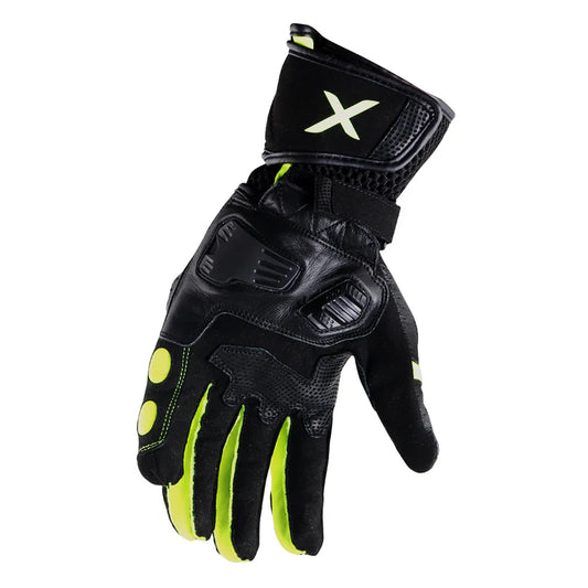 AXOR GATOR RIDING GLOVES BK NEON