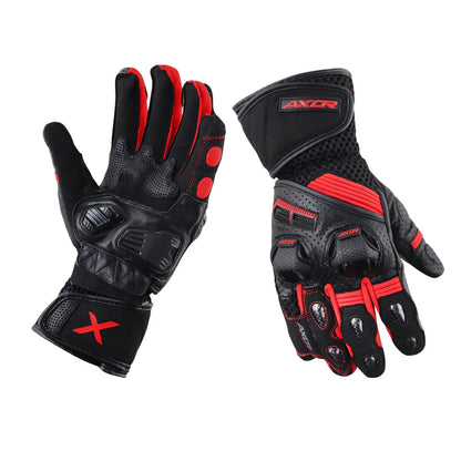 AXOR GATOR RIDING GLOVES BK RED