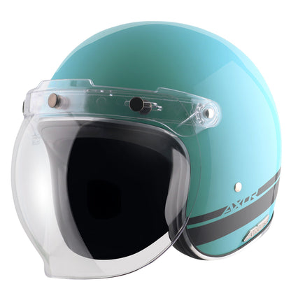 Retro Jet Sportz S13 Helmet - BLUE BLACK