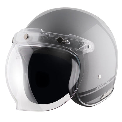 Retro Jet Sportz S13 Helmet - ATHENA GREY BLACK