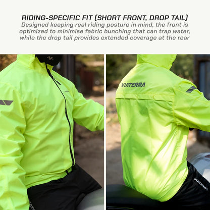 VIATERRA  B100 Waterproof Motorcycle Rain Jacket (2026)