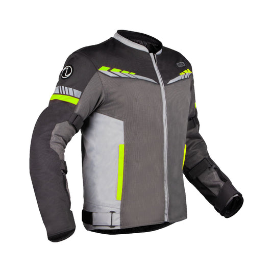 Rynox Air GT 4 Jacket (Grey Hi-viz Green)