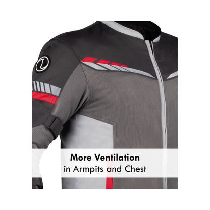 Rynox Air GT 4 Jacket (Grey Red)