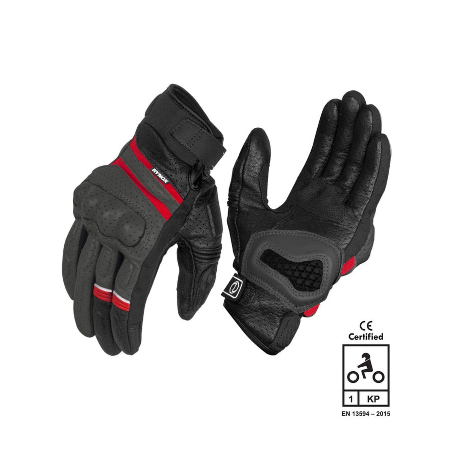 RYNOX AIR GT SP GLOVES  GREY RED