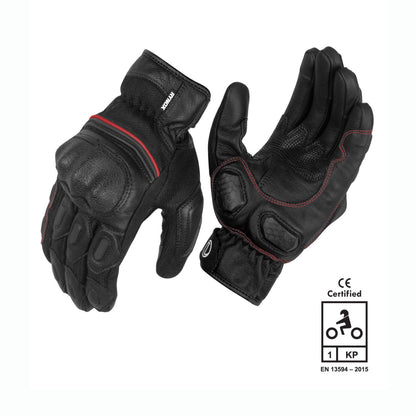 RYNOX TORNADO PRO 3 GLOVES BK RED