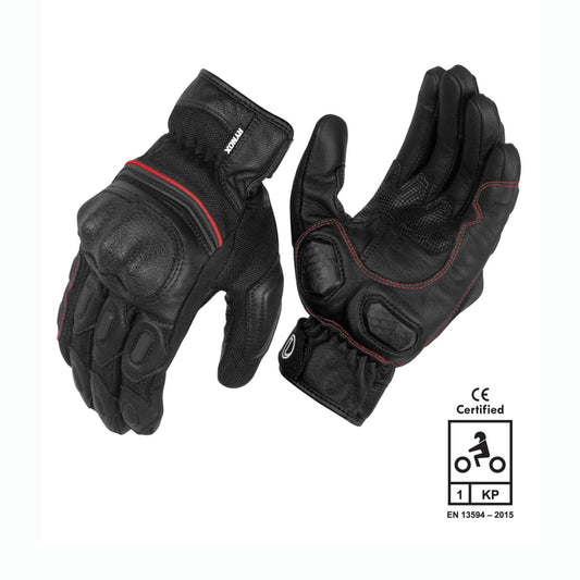 RYNOX TORNADO PRO 3 GLOVES BK RED