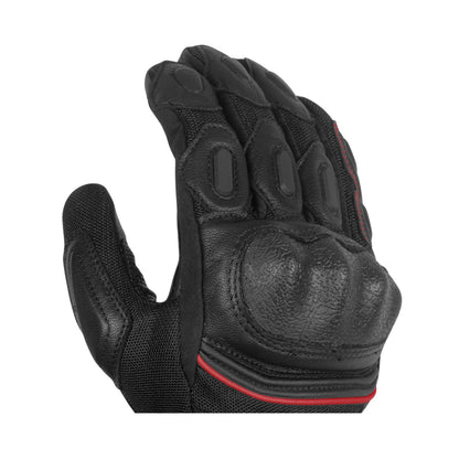 RYNOX TORNADO PRO 3 GLOVES BK RED