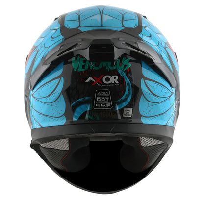 COMBO OFFER AXOR APEX VENOMOUS BK NEON BULE WITH BULETHOOTH HEADSET
