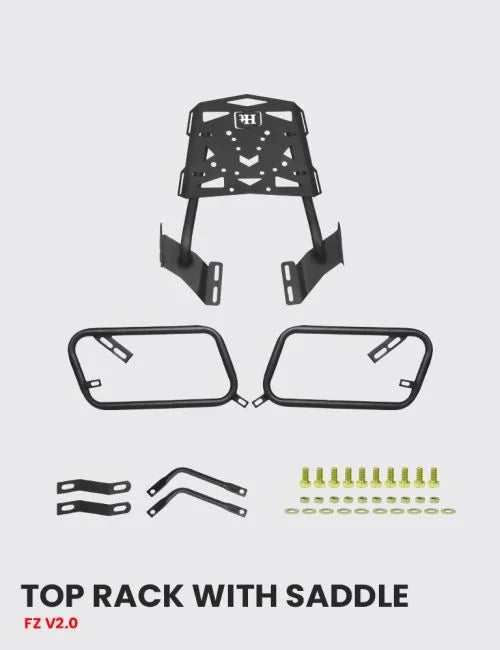HT EXHAUST FZ V 2.0 TOP RACK WITH SADDLE STAY
