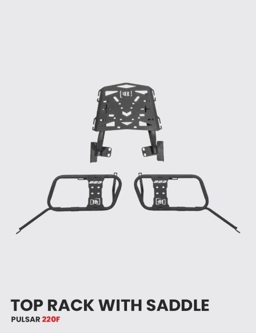 HT EXHAUST PULSAR 150,180, 220 F TOP RACK WITH SADDLE STAY