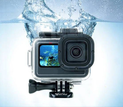 GoPro Waterproof Case Compatible with GoPro HERO9/10/11&12 Black, 60M/196FT Underwater Protective Diving Case