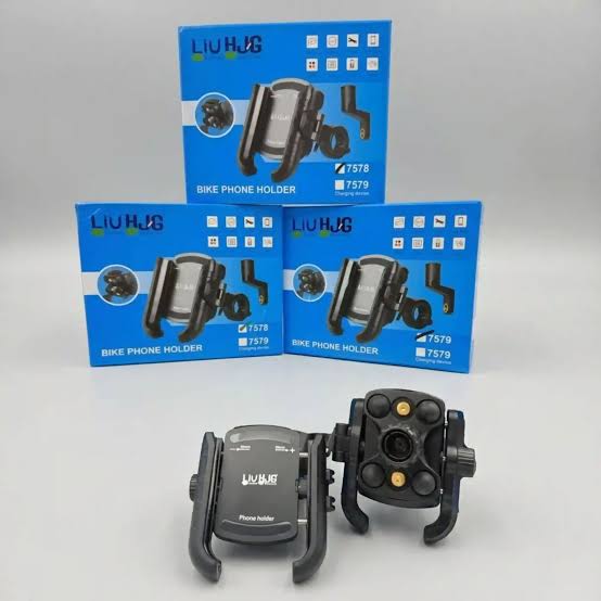 LIU HJG Shockproof Mobile Holder with Damper  for Motorcycle Anti-Shake  UNIVERSAL